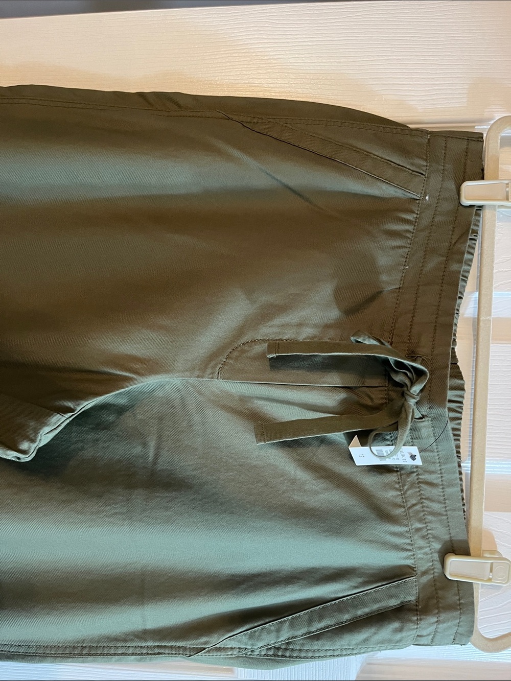 Talbots Olive Green Drawstring Capris - Picture 4 of 4
